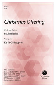 Christmas Offering TTBB choral sheet music cover Thumbnail